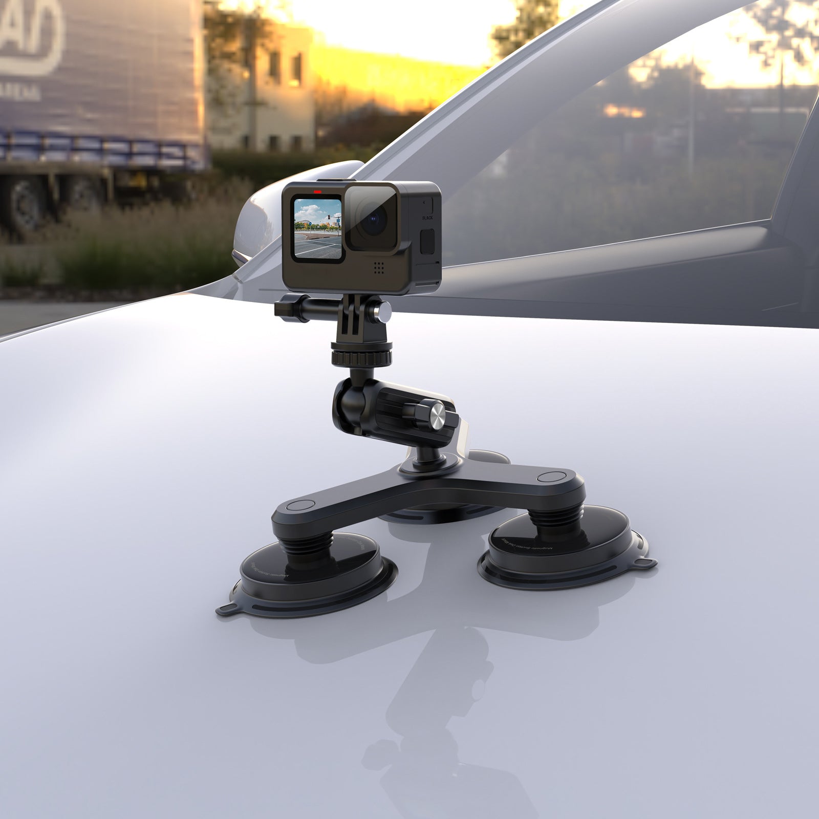 K03-3 Triple Magnetic Base Camera Magnetic Holder Mount with 360 Degree Rotating Ball Head K03-3 Triple Magnetic Base Camera Magnetic Holder Mount with 360 Degree Rotating Ball Head